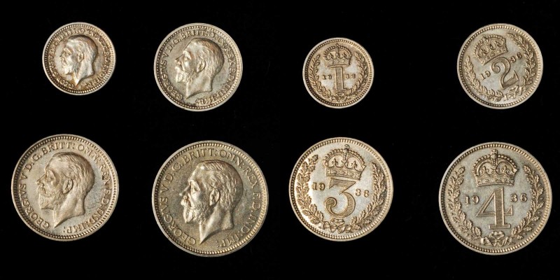 GREAT BRITAIN. Maundy Set (4 Pieces), 1936. Average Grade: UNCIRCULATED.
S-4043...