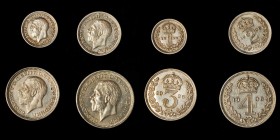 GREAT BRITAIN. Maundy Set (4 Pieces), 1936. Average Grade: UNCIRCULATED.
S-4043; KM-MDS194. Mintage: 1,323. An attractive 1 to 4 Pence set, all well ...