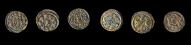 HUNGARY. Trio of Oboles (3 Pieces), ND (ca. 1235-72). Average Grade: EXTREMELY FINE.
1) ND (1235-70). Bela IV. Castle Tower. Rethy-241. 2) ND (1235-7...