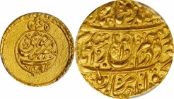 IRAN. Zand Dynasty. 1/4 Mohur, AH 1192 (1778). Khuy Mint. Karim Khan. PCGS MS-65 Gold Shield.
Fr-20; KM-525.3; Album-2791. A well struck and centered...