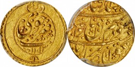 IRAN. Zand Dynasty. 1/4 Mohur, AH 1193 (1779). Khuy Mint. Karim Khan. PCGS MS-64 Gold Shield.
Fr-20; KM-525.3; Album-2791. Weight: 2.72 gms. A boldly...