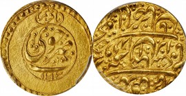 IRAN. Zand Dynasty. 1/4 Mohur, AH 1193 (1779). Khuy Mint. Karim Khan. PCGS MS-64 Gold Shield.
Fr-20; KM-525.3; Album-2791. Weight: 2.72 gms. A well s...