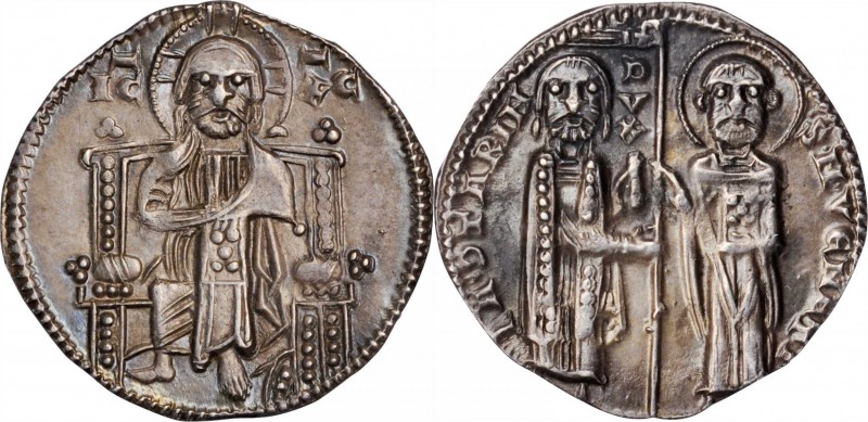 ITALY. Venice. Grosso, ND (1275-80). Jacopo Contarini. EXTREMELY FINE.
Mont-53;...