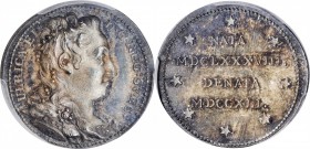 SWEDEN. Ulrica Elanora Born-Died Silver Medal, ND (1787). PCGS MS-65 Gold Shield.
Hild-22. One of a series of medalettes struck in 1786-87 which feat...