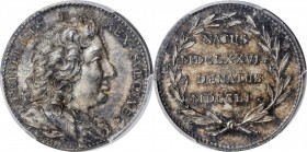 SWEDEN. Frederik I Born-Died Silver Medal, ND (1787). PCGS MS-64+ Gold Shield.
Hild-80. One of a series of medalettes struck in 1786-87 which feature...