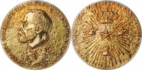 SWEDEN. Nobel Nominating Committee for Economics Gilt Silver Medal, 1985. PCGS SPECIMEN-64 Gold Shield.
Edge inscribed with "L10", indicating the yea...