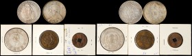 MIXED LOTS. China Assorted Issues (5 Pieces). Average Grade: VERY FINE.
1) Great Britain. Trade Dollar. 1898. KM-T5; Prid-6. 2) China. Dollar. Year 3...