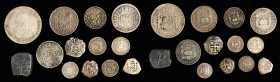 MIXED LOTS. Mixed Silver Spanish Colonial Minors (13 Pieces), 1693-1774. Grade Range: GOOD to VERY FINE.
Group of 1/2 to 4 Reales from Mexico City, L...