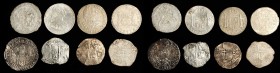MIXED LOTS. Shipwreck Crowns (8 Pieces), 1596-1803. Grade Range: GOOD to VERY FINE.
Group of Crowns from Spanish colonial mints (6) and the Netherlan...