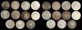 MIXED LOTS. Mixed 8 Reales (11 Pieces), 1828-62. Grade Range: FINE to EXTREMELY FINE.
A diverse group of Cap and Rays 8 Reales from different Mexican...