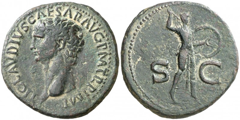 (41-42 d.C.). Claudio. As. (Spink 1861) (Co. 84) (RIC. 100). 12,48 g. MBC.