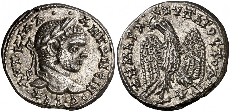 (213-217 d.C.). Caracalla. Siria. Laodicea ad Mare. Tetradracma. (S.GIC. 2657). ...