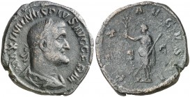 (236-238 d.C.). Maximino I. Sestercio. (Spink 8332) (Co. 38) (RIC. 81). 22,40 g. MBC.