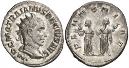 (250-251 d.C.). Trajano Decio. Antoniniano. (Spink 9378) (S. 86) (RIC. 21b). 3,82 g. Bella. S/C-.