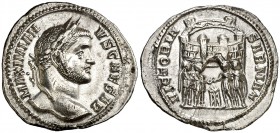 (294 d.C.). Galerio Maximiano. Ticinum. Argenteo. (Spink. 14254) (S. 208c) (RIC. 13b). 2,55 g. EBC+.