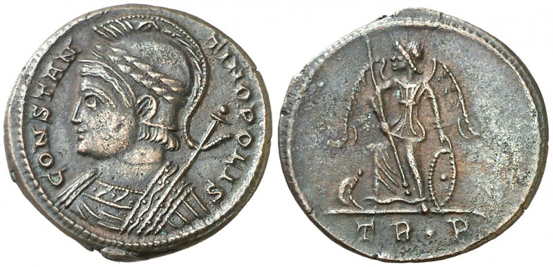 (332-333 d.C.). Constantino I. Treveri. AE 18. (Spink 16445) (Co. 21) (RIC. 543)...