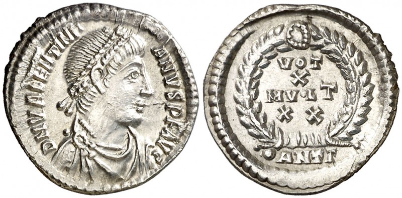 (373-374 d.C.). Valentiniano I. Antioquía. Siliqua. (Spink 19391) (S. 73e) (RIC....