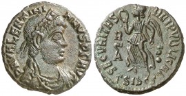 (367-375 d.C.). Valentiniano I. Siscia. AE 18. (Spink 19511) (Co. 37) (RIC. 15a). 2,98 g. MBC+.