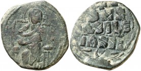 Anónima (atribuida a Constantino IX). Constantinopla. Follis. (Ratto 2015) (S. 1836). 9,18 g. MBC+.