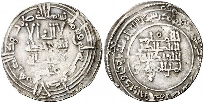 AH 330. Califato. Abderrahman III. Al Andalus. Dirhem. (V. 396) (Fro. 6). 2,81 g...