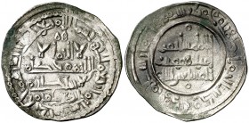 AH 400. Califato. Suleiman. Al Andalus. Dirhem. (V. 691) (Fro. anv 81, rev 79). 3,50 g. MBC+.