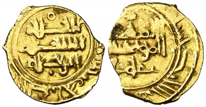 Taifa de Valencia. Abd al-Aziz al-Mansur. Al Andalus. Fracción de dinar. (Medina...