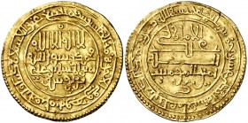 AH 511. Almorávides. Ali ibn Yusuf. Agmat. Dinar. (V. 1563) (Hazard 163). 4,17 g. Ligeramente alabeada. Ex Colección MB 17/10/2018, nº 557. MBC+.