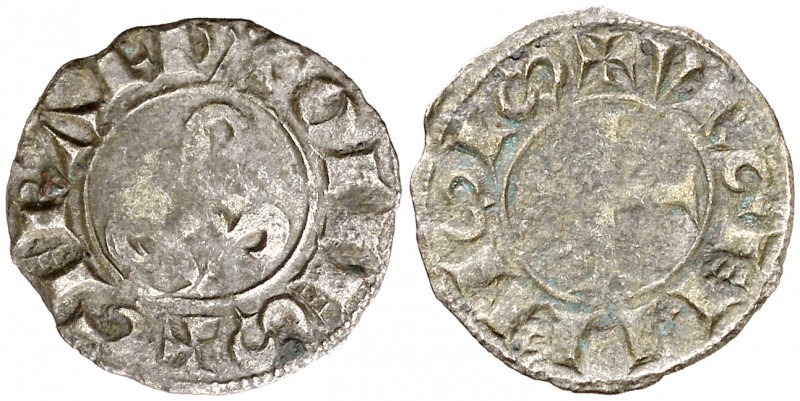 Comtat d'Urgell. Guerau de Cabrera (1208-1209/1213-1228). Agramunt. Diner. (Cru....