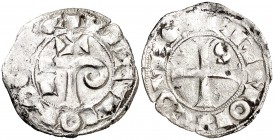 Comtat de Tolosa. Ramon VI (1194-1222) i Ramon VII (1222-1249). Tolosa. (Cru.Occitània 80). 0,93 g. MBC.
