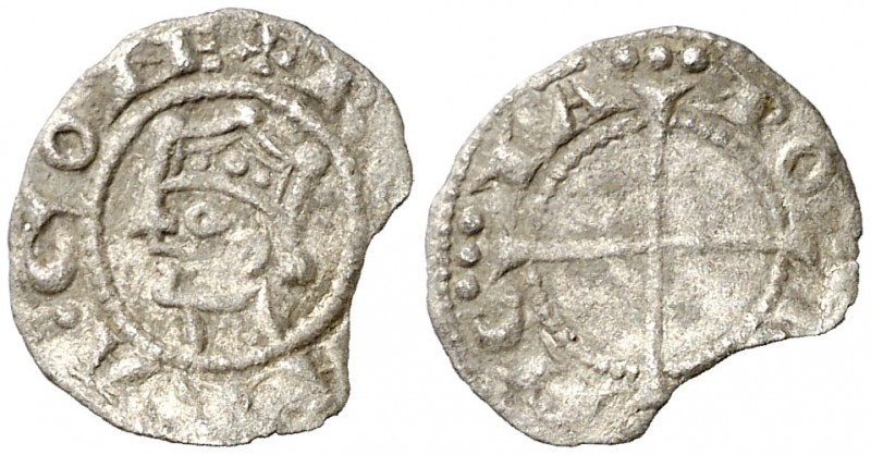Comtat de Provença. Alfons (1162-1196). Provença. Òbol del ral coronat. (Cru.V.S...
