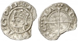 Comtat de Provença. Alfons (1162-1196). Provença. Òbol del ral coronat. (Cru.V.S. 171) (Cru.Occitània 97) (Cru.C.G. 2105). 0,36 g. Cospel faltado. Esc...