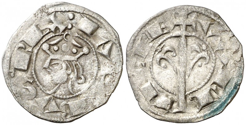 Jaume I (1213-1276). València. Diner. (Cru.V.S. 316) (Cru.C.G. 2129). 1,01 g. Se...