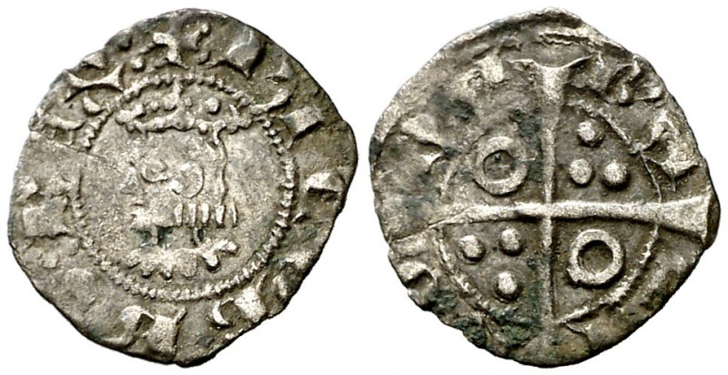 Jaume II (1291-1327). Barcelona. Òbol. (Cru.V.S. 345) (Cru.C.G. 2166). 0,31 g. L...