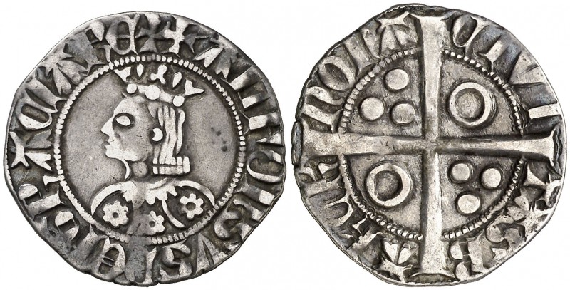 Alfons III (1327-1336). Barcelona. Croat. (Cru.V.S. 366.1) (Cru.C.G. 2184c). 3,0...