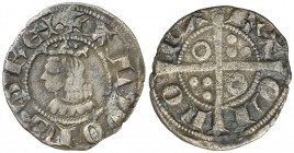 Alfons III (1327-1336). Barcelona. Diner. (Cru.V.S. 367) (Cru.C.G. 2185). 0,84 g. Ex Colección Crusafont 27/10/2011, nº 247. Muy escasa. MBC-.