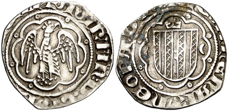 Martí I (1396-1410). Sicília. Pirral. (Cru.V.S. 528) (Cru.C.G. 2332c) (MIR. 220/...