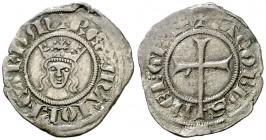 Jaume II de Mallorca (1276-1285/1298-1311). Mallorca. Malla. (Cru.V.S. 543) (Cru.C.G. 2511). 0,42 g. Escasa. MBC.