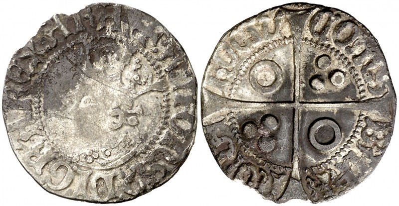 Alfons IV (1416-1458). Perpinyà. Croat. (Cru.V.S. 827.5) (Badia 615 sim) (Cru.C....
