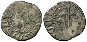 Alfons IV (1416-1458). Perpinyà. Diner. (Cru.V.S. 830.6) (Cru.C.G. 2877i). 0,72 g. MBC-.