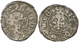 Lluís de França (1463-1467/1473-1483). Perpinyà. Patac. (Cru.V.S. 928) (Cru.C.G. 3051). 0,83 g. Escasa. MBC.