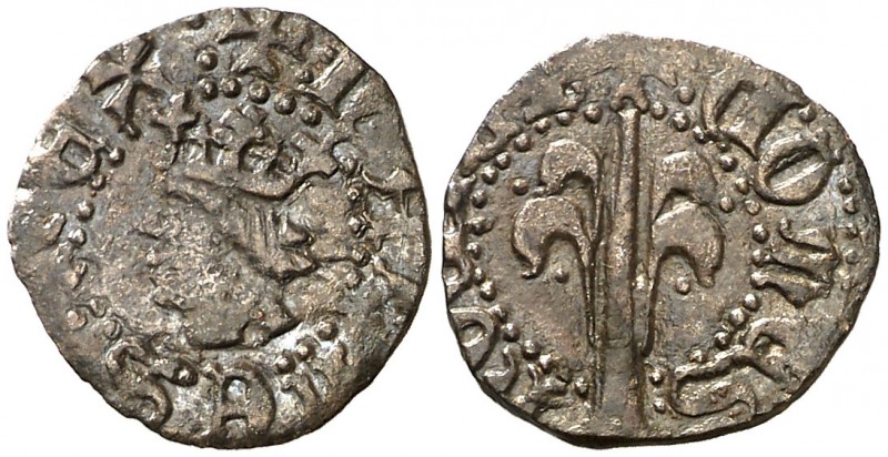 Joan II (1458-1479). Perpinyà. Diner. (Cru.V.S. 952) (Cru.C.G. 2991). 0,76 g. Co...
