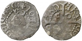 Joan II (1458-1479). Sardenya (Càller). Diner o pitxol. (Cru.V.S. 986 var) (Cru.C.G. 3025 var) (MIR. 15). 0,61 g. Ex Áureo & Calicó 07/07/2015, nº 236...