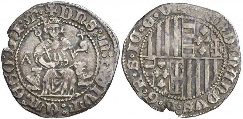 Ferran I de Nàpols (1458-1494). Nàpols. Carlí. (Cru.V.S. 1027) (Cru.C.G. 3440, m...