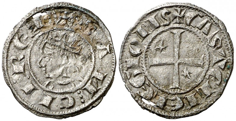 Sancho IV (1284-1295). Marca estrella. Meaja coronada. (AB. 316, como seisén). 0...