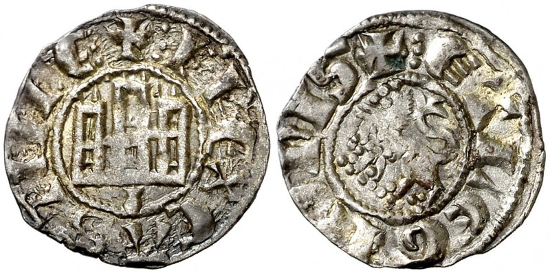 Fernando IV (1295-1312). Coruña. Dinero. (AB. 321, como pepión). 0,84 g. Atracti...