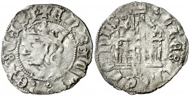 Enrique III (1390-1406). Burgos. Cornado. (AB. 591.1 var). 0,76 g. Leve defecto de cospel. Vellón rico. MBC.