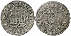 Enrique III (1390-1406). Sevilla. Media blanca. (AB. 607). 1,29 g. Escasa. MBC.