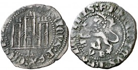 Enrique III (1390-1406). Burgos. Novén. (AB. 608 var). 1,59 g. Rara. MBC-/MBC.
