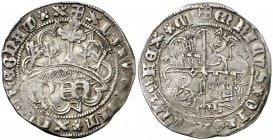 Enrique IV (1454-1474). Segovia. Real de anagrama. (AB. 712 var). 3,39 g. Orlas compuesta en anverso y reverso. Rara. MBC.