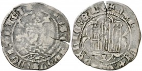 Enrique IV (1454-1474). Cuenca. Cuartillo. (AB. 744.6). 2,30 g. Grieta. BC/BC+.